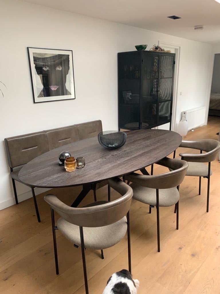 Bodilson design eetkamer set., Ophalen, Bruin, Design, Zo goed als nieuw