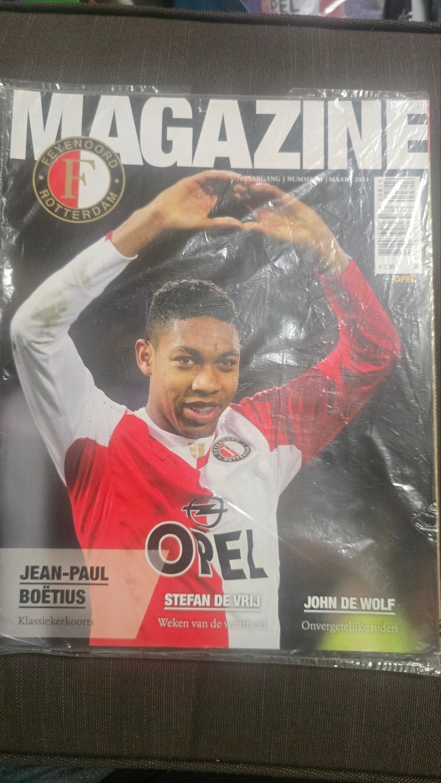 Feyenoord Magazine - Maart 2014 - Boëtius, De Vrij, Verzamelen, Sportartikelen en Voetbal, Ophalen of Verzenden, Zo goed als nieuw
