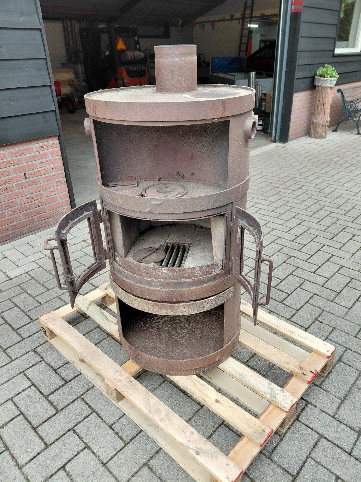 Robuuste Houtkachel, Ophalen, Gebruikt, Vrijstaande haard, Houthaard