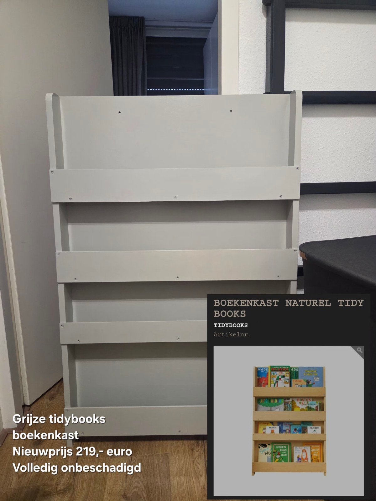 Tidy Books Boekenkast Grijs, Ophalen, Met plank(en), Minder dan 50 cm, 100 tot 150 cm