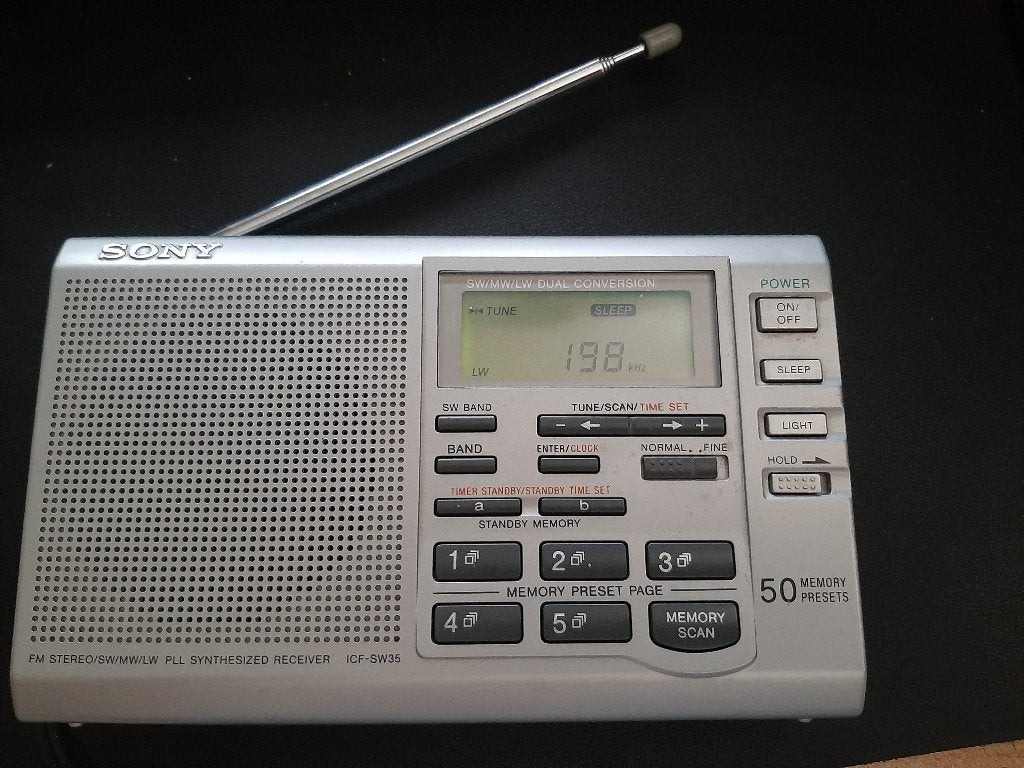 Sony ICF-SW7600GR draagbare radio, Ophalen of Verzenden, Gebruikt, Wereldontvanger