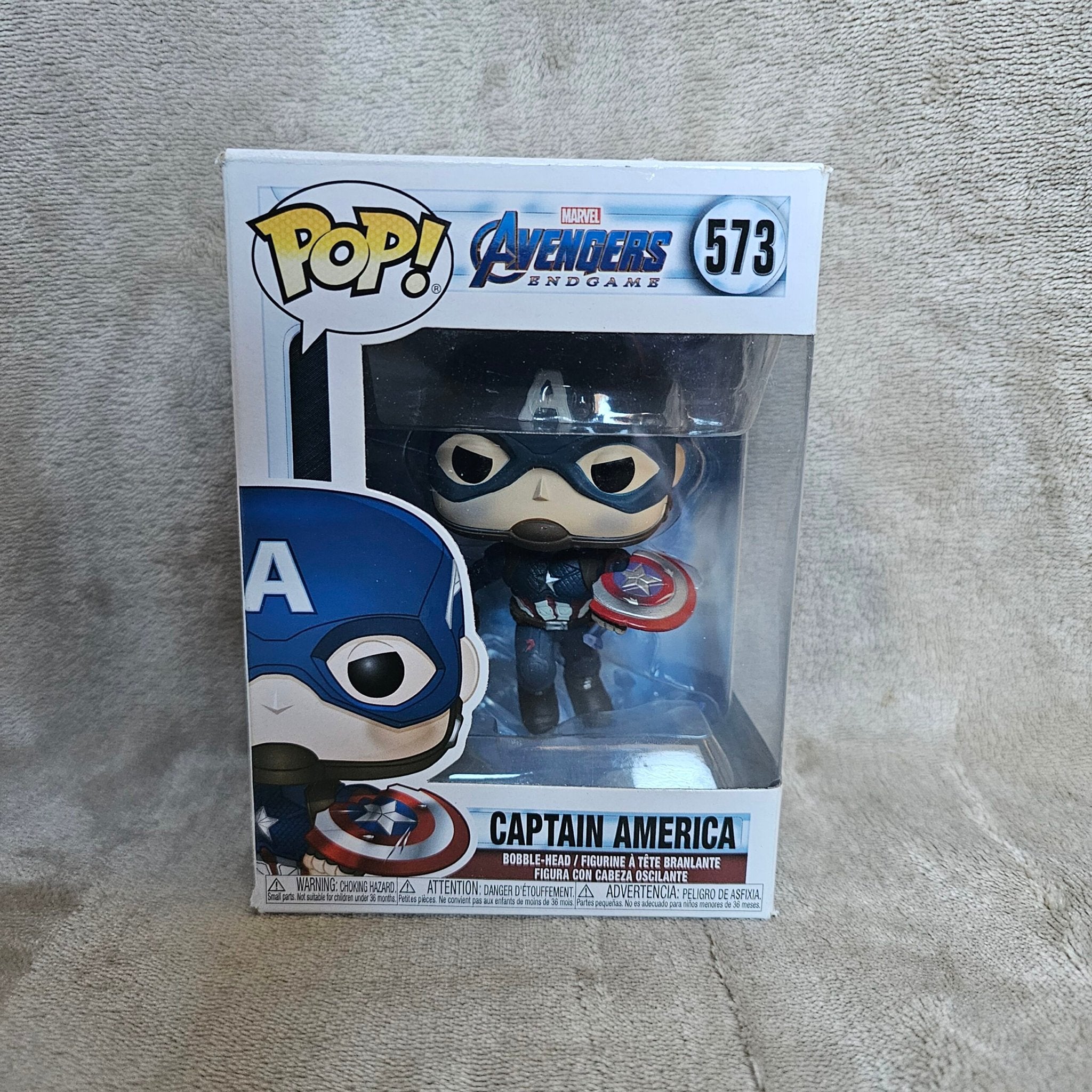 Funko Pop! Marvel Avengers: Endgame Captain America, Gebruikt, Funko, Onbekend, Ophalen of Verzenden