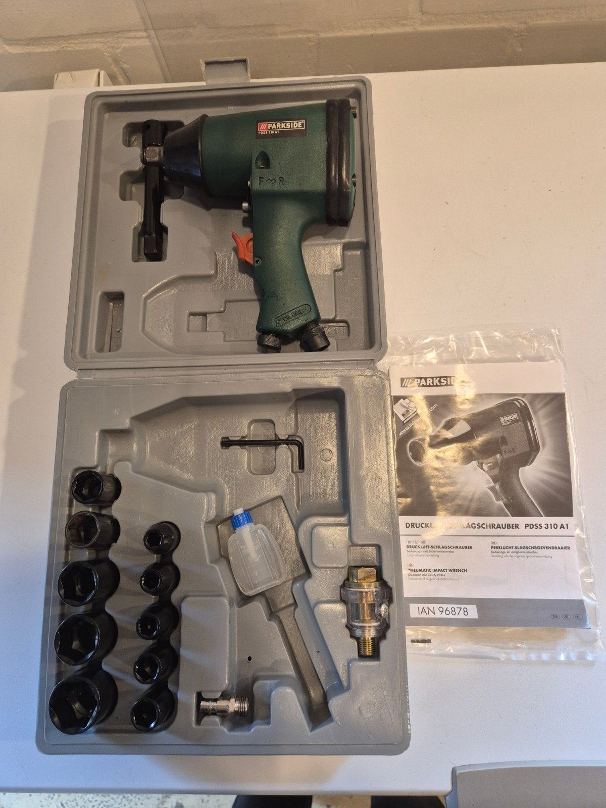 Parkside PDSS 310 A1 Perslucht Slagmoersleutel Nieuw, Ophalen of Verzenden, Nieuw