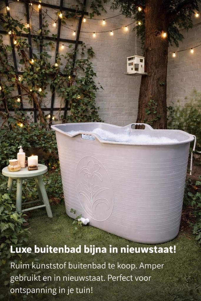 Luxe buitenbad / zitbad – zo goed als nieuw!, Ophalen, Zo goed als nieuw