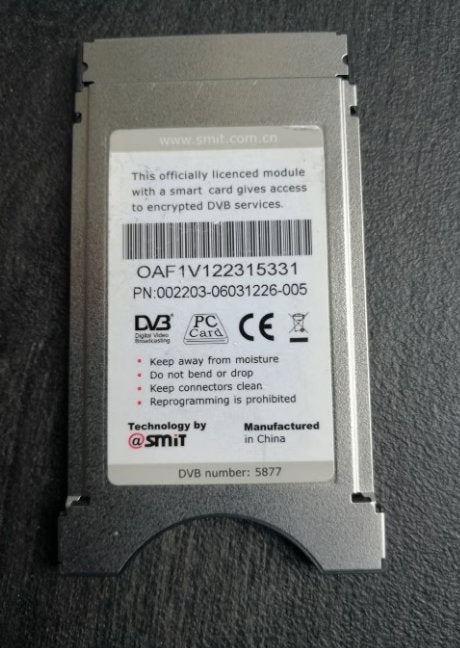WEG=WEG!!! CI+ MODULE IR.DETO DVB ZIGGO TELEVISIES, Verzenden, Zo goed als nieuw