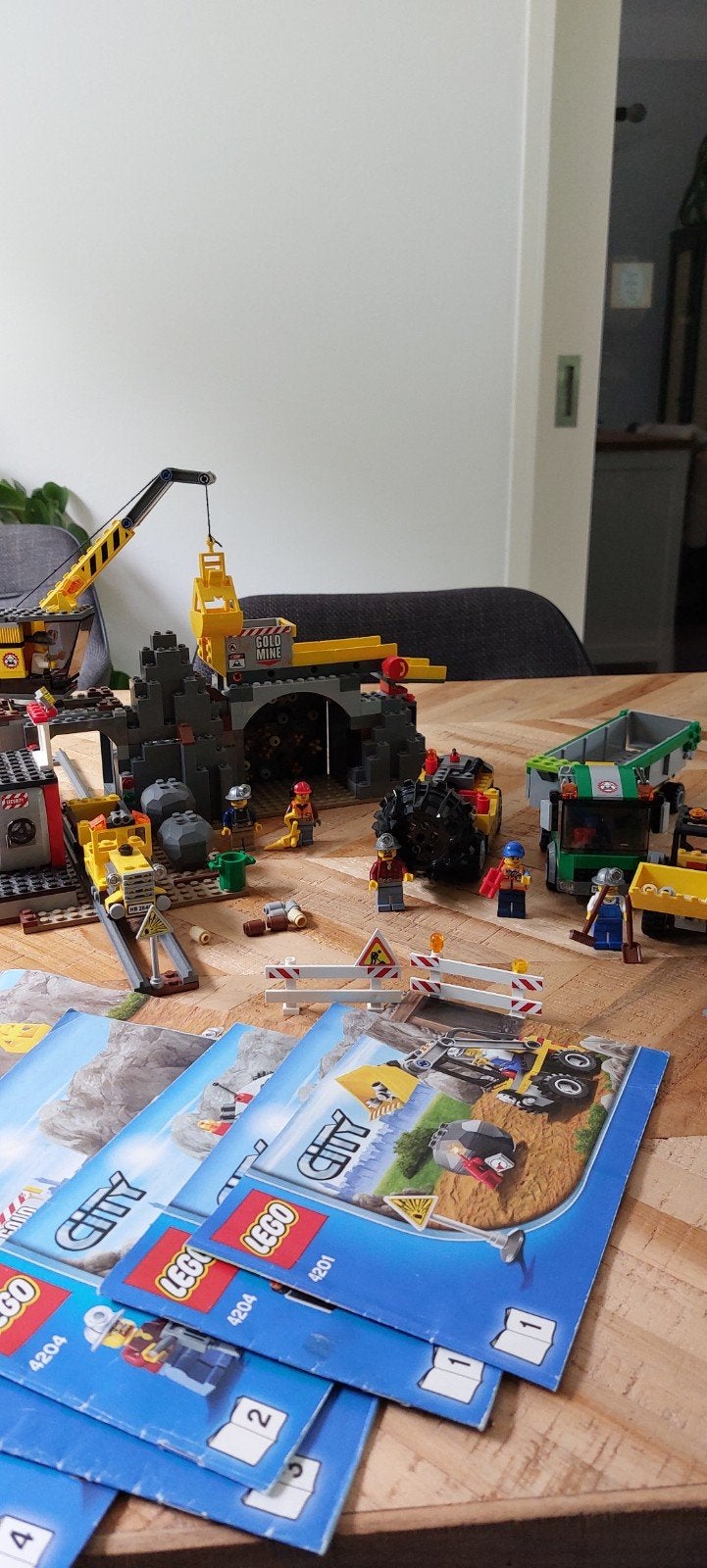 Lego 4204 + 4201 de Mijn, Ophalen, Zo goed als nieuw