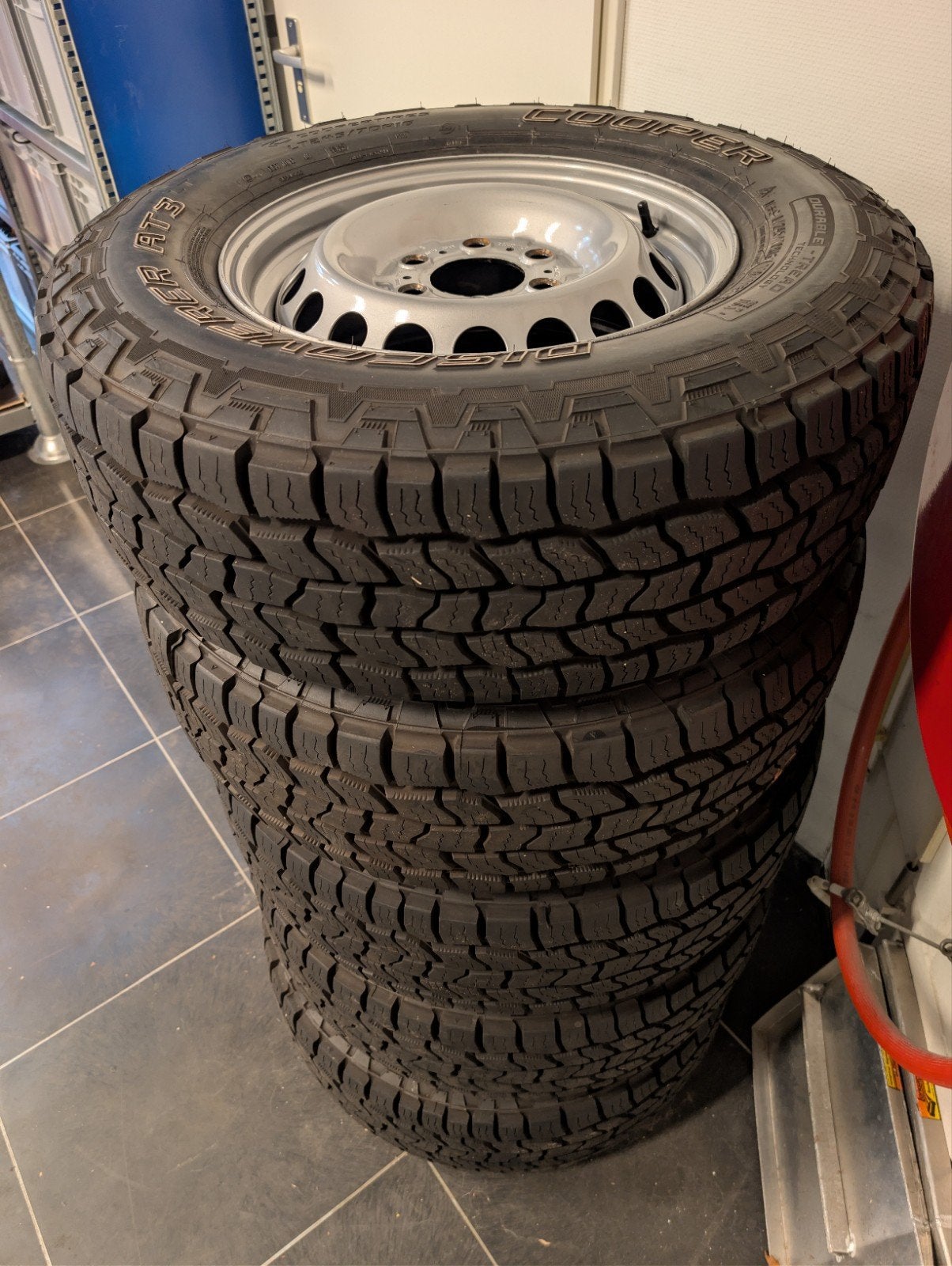 5x Cooper 245/70-R16 zgan op Sprinter/Crafter velgen, Ophalen, 16 inch, Banden en Velgen, All Season