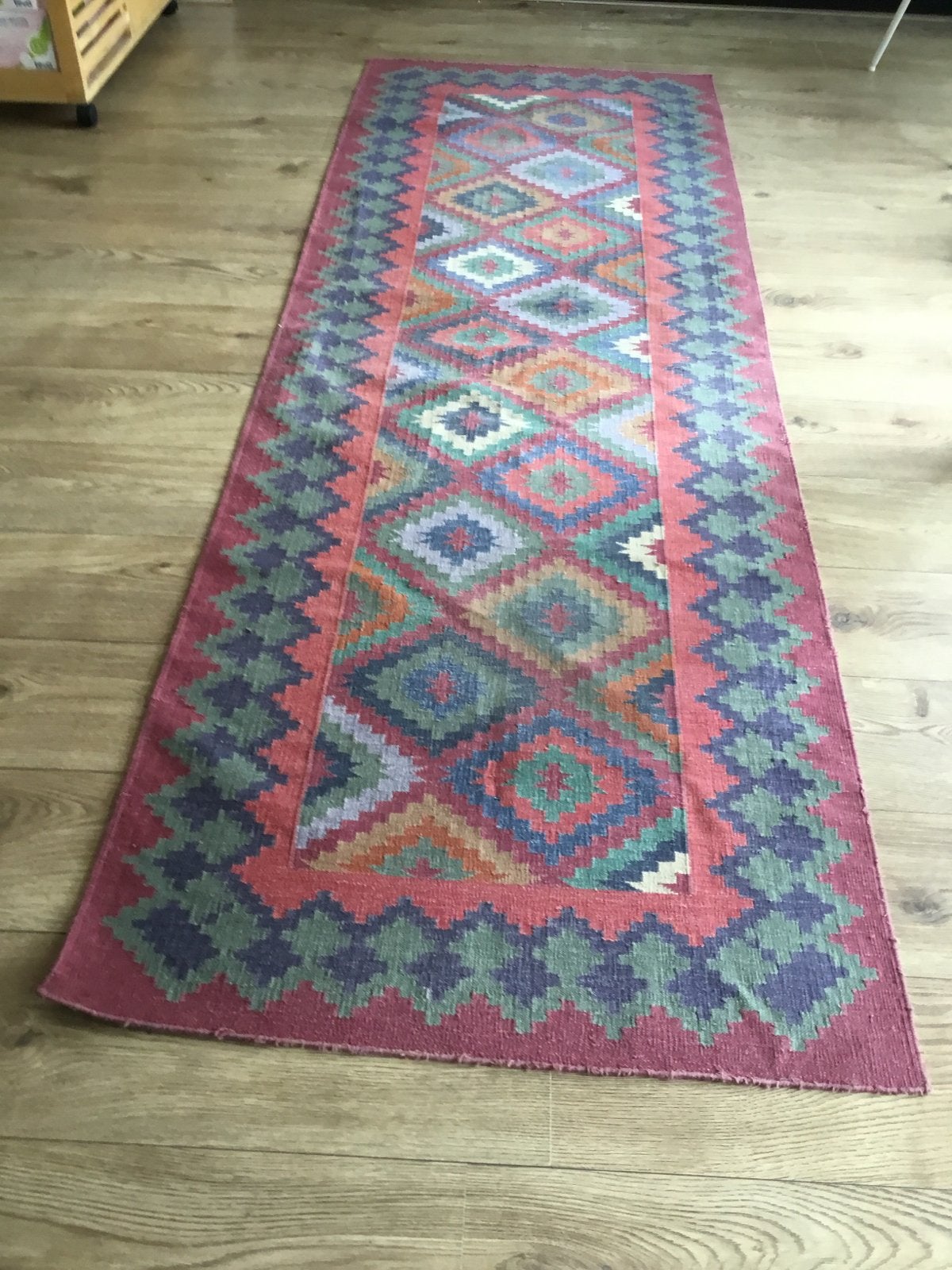 Kelim loper 235 x 80 cm - Handgeweven tapijt, Ophalen, Gebruikt, 200 cm of meer, 50 tot 100 cm