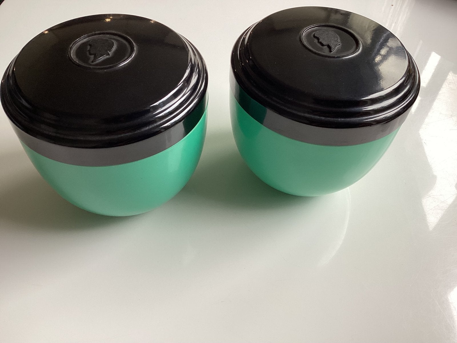 2 Bakeliet Schwarzkopf dozen Zwart/Groen €22,50 perstuk., Ophalen, Zo goed als nieuw, Groen, Overige typen