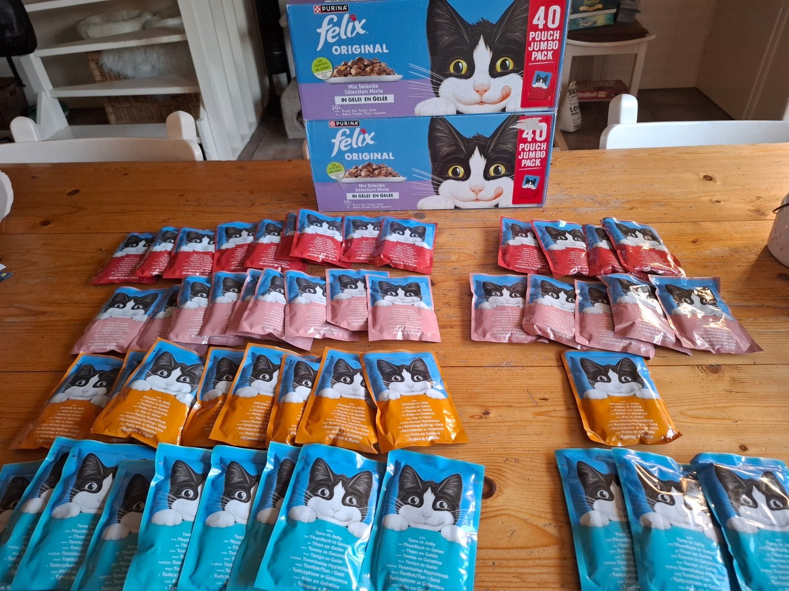 Felix 129 zakjes natvoer t w.v. €47, Ophalen of Verzenden, Kat