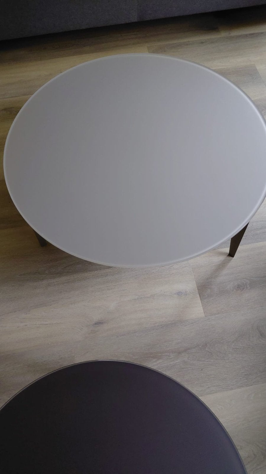 Set van 2 glazen tafels (50x50cm & 80x80cm), Huis en Inrichting, Ophalen, Rond, 50 tot 100 cm, Glas