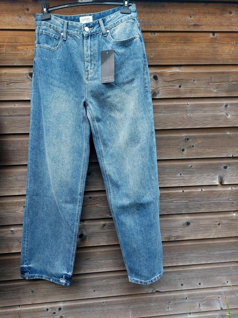 Blauwe spijkerbroek Norah maat 34 nieuw, Kleding | Dames, Spijkerbroeken en Jeans, Ophalen of Verzenden, Nieuw, Blauw, W27 (confectie 34) of kleiner