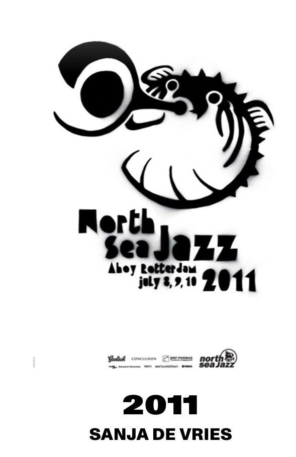 North Sea Jazz Festival 2011 Artposter - Sanja de Vries, Ophalen of Verzenden, A1 t/m A3, Muziek, Rechthoekig Staand