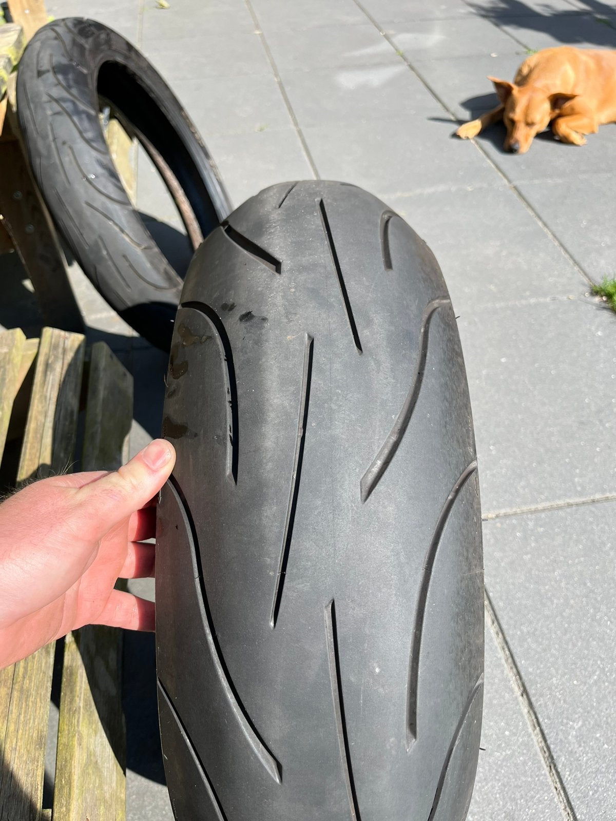 Setje banden, Michelin Pilot Power 2ct, 120/70 en 180/55, Ophalen of Verzenden