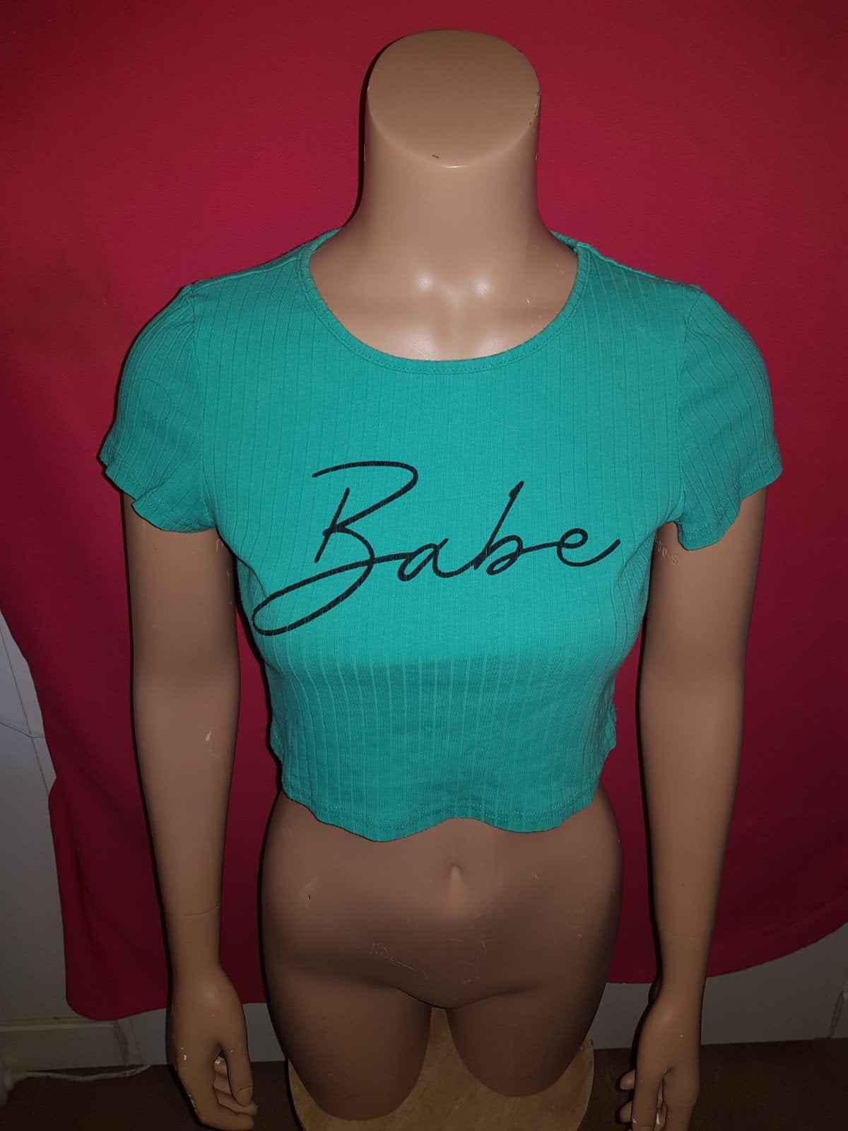 Shirt (585), Ophalen of Verzenden, Zo goed als nieuw, Groen, Korte mouw