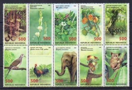 Indonesie Zonnebloem nr 1913/22 postfris 1998, Ophalen of Verzenden, Postfris, Zuidoost-Azië