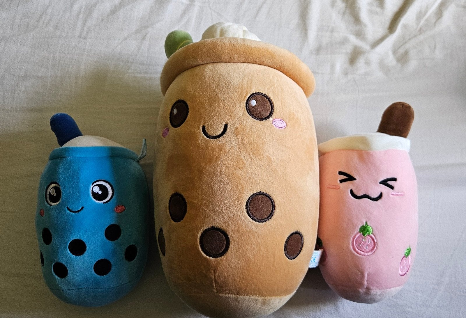 3x Bubble Tea Boba Knuffels - Schattige Pluche Thee Knuffels, Kinderen en Baby's, Speelgoed | Knuffels en Pluche, Overige karakters