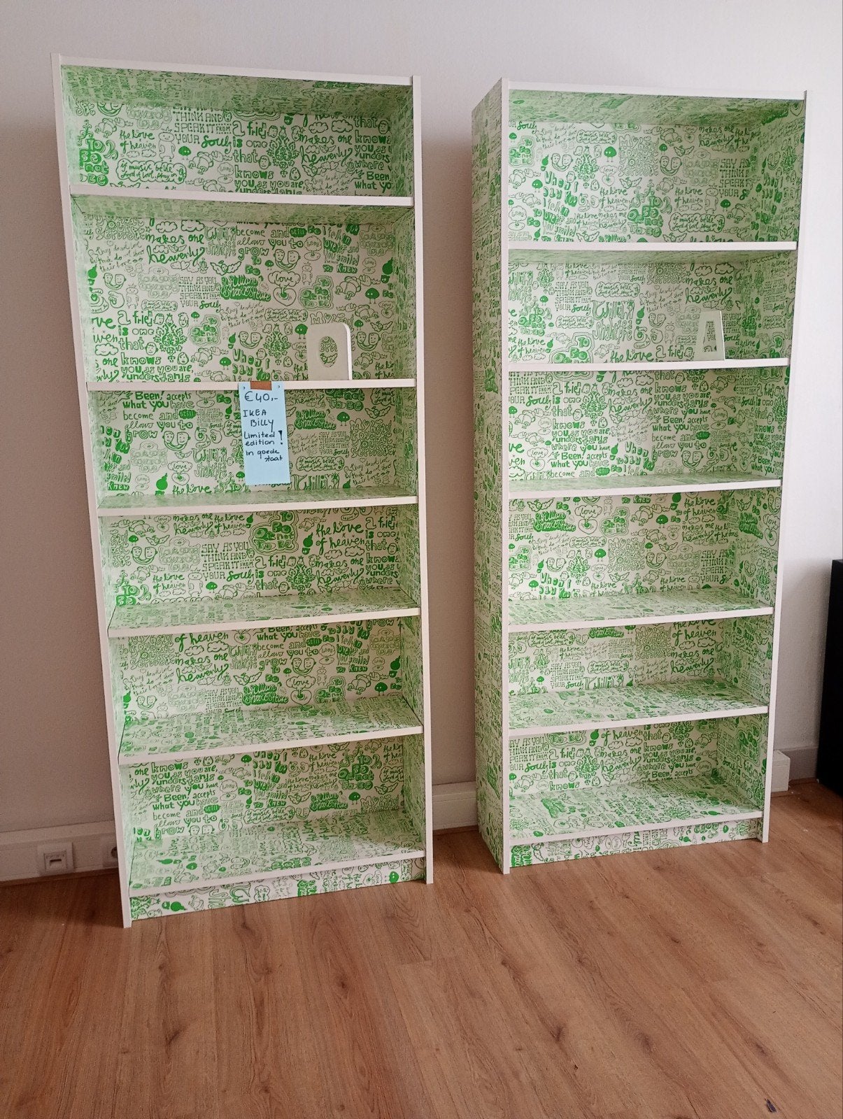 Ikea Billy kasten limited edition wit groen, Ophalen, Gebruikt
