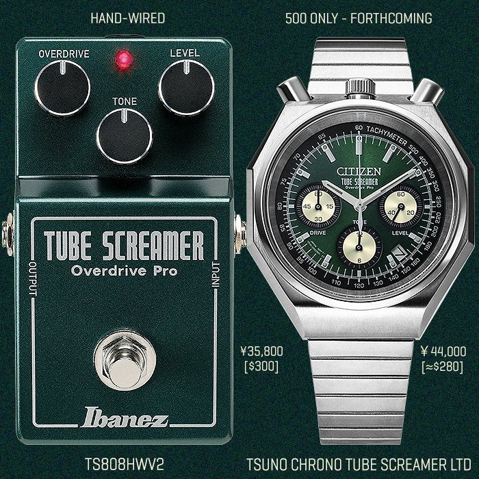 Limited Edition Citizen Ibanez Tube Screamer, Sieraden, Tassen en Uiterlijk, Horloges | Heren, Nieuw, Citizen, Ophalen of Verzenden