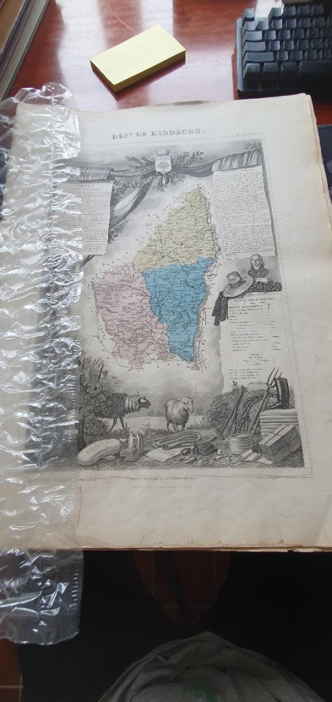 Atlas national illustré, Boeken, Atlassen en Landkaarten, Frankrijk, Landkaart, 1800 tot 2000, Ophalen