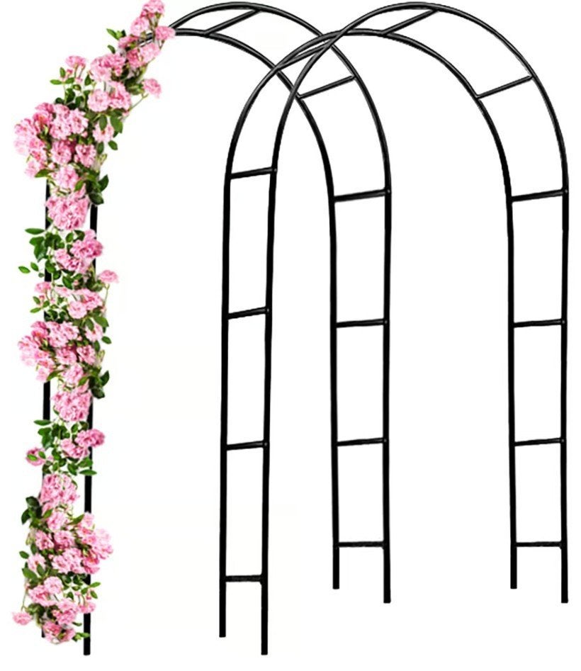 2x Rozenboog rozen boog tuinboog staal zwart GRATIS BEZORGD!, Met poort, Verzenden, Overige typen, Nieuw