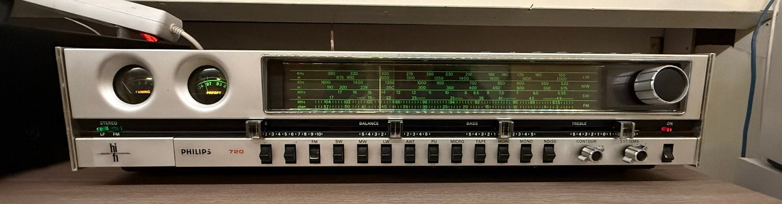 Philips 22RH720 Fisheye Vissenoog Receiver, Zo goed als nieuw, Ophalen, Overige merken, Minder dan 60 watt