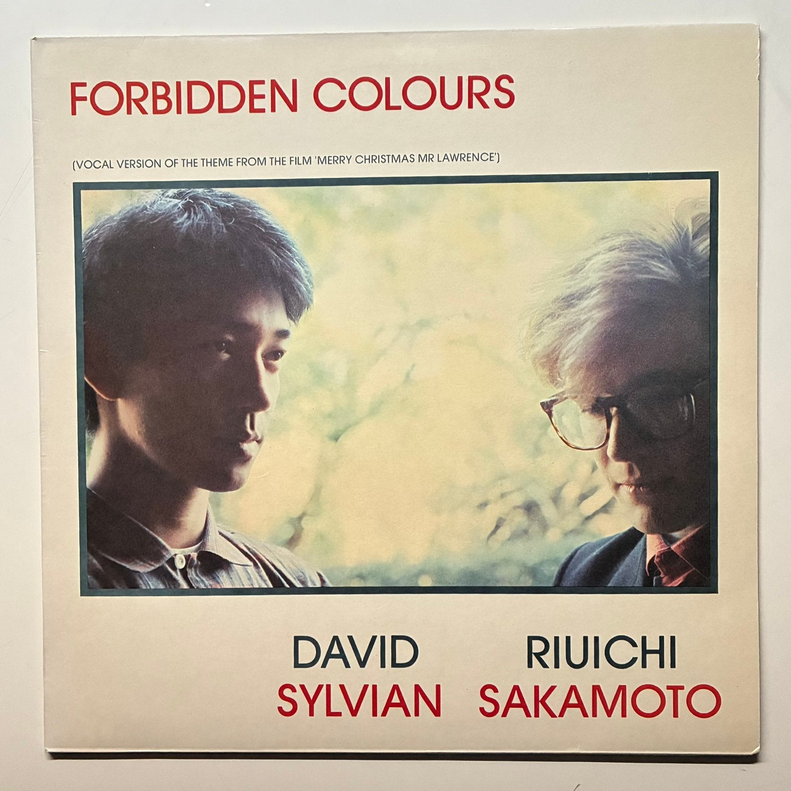 David Sylvian & Riuichi Sakamoto-Forbidden Colours (12 inch), Ophalen of Verzenden, Zo goed als nieuw, 12 inch