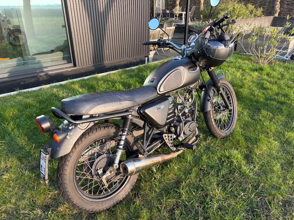 Hanway RAW 50 CC - cafe-racer, Fietsen en Brommers, Brommers | Crossbrommers, Zo goed als nieuw, Overige merken, Ophalen