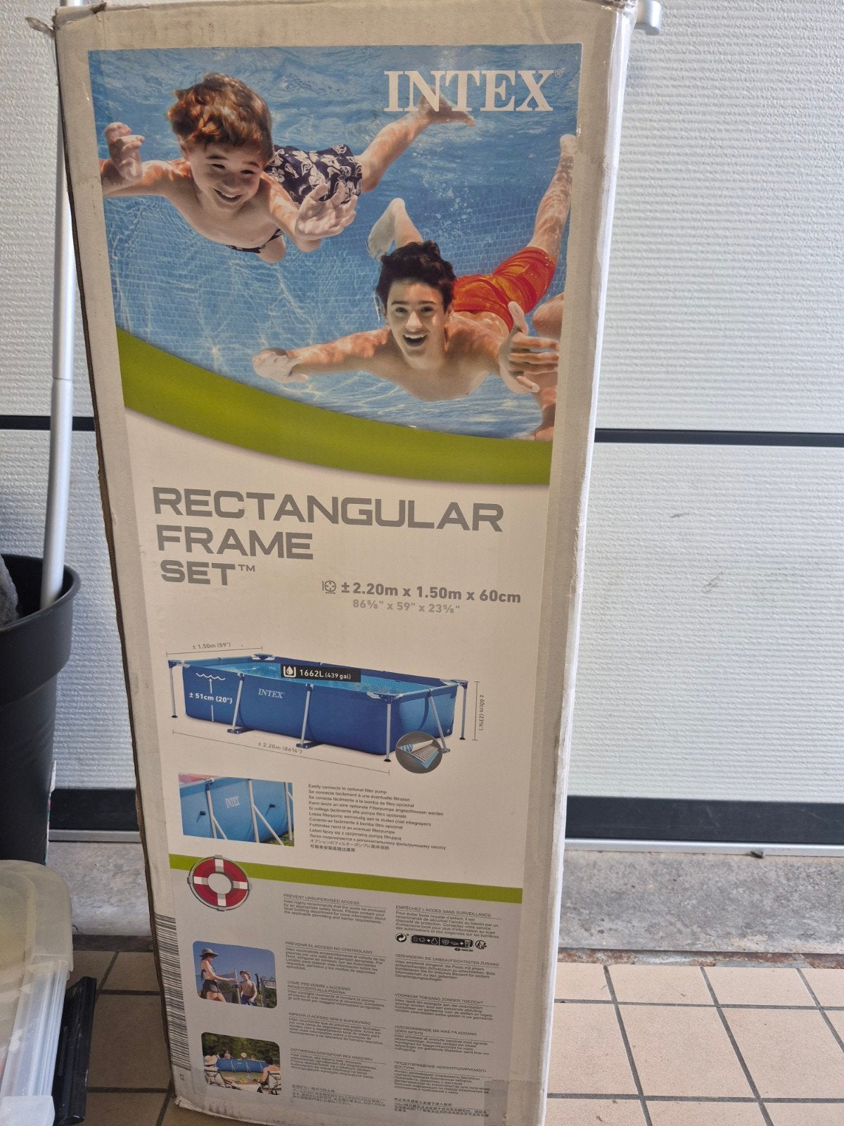 Intex Rectangular Frame Zwembad Set - Nieuw in Doos, Ophalen, Minder dan 80 cm, Nieuw, Minder dan 200 cm