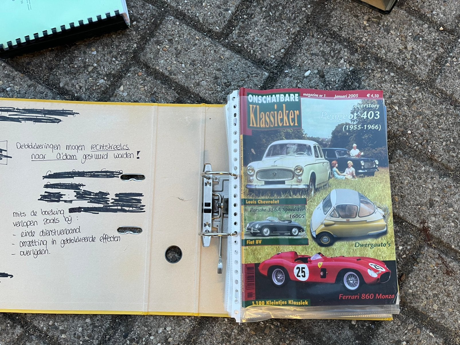Peugeot 403 bladen divere, Ophalen of Verzenden
