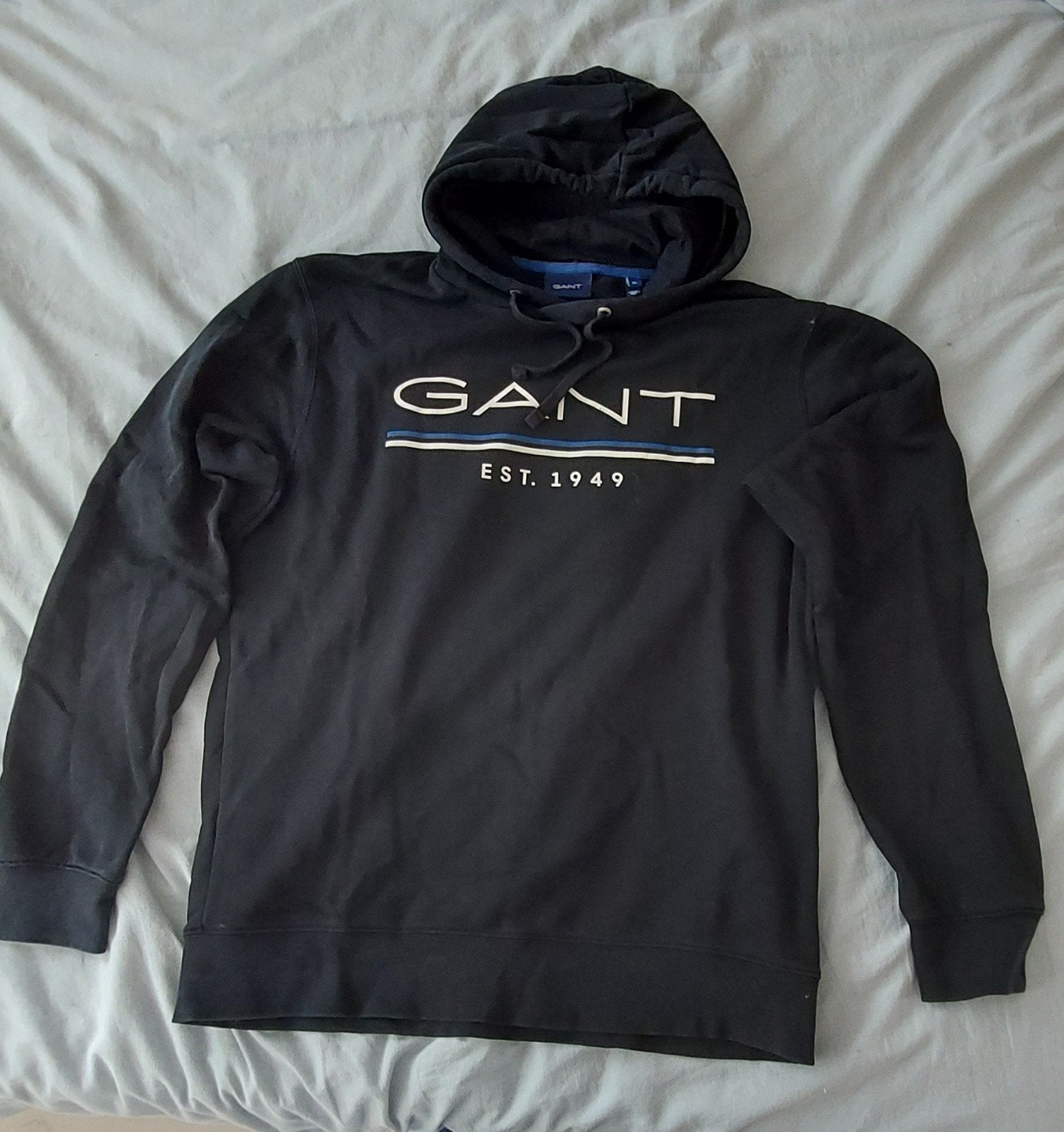 GANT HOODY donkerblauw XL, Kleding | Heren, Truien en Vesten, Ophalen of Verzenden, Zo goed als nieuw, Blauw