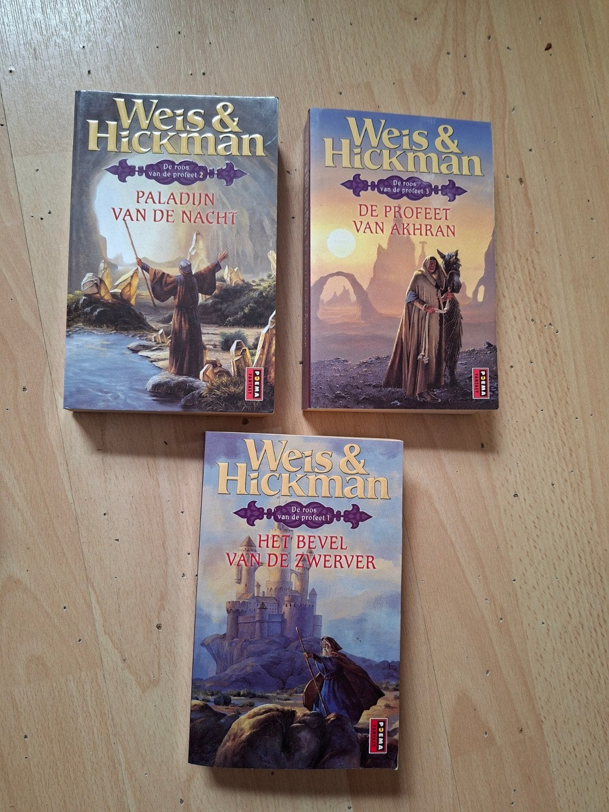 Weis & Hickman: De Roos van de Profeet (3 boeken), Boeken, Ophalen of Verzenden, Gelezen, Margaret Weis & Tracy Hickman