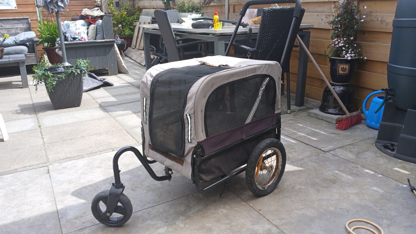 Hondenkar met reserveband en kussentje, Ophalen of Verzenden, Gebruikt, Hondenkar, 20 tot 40 kg