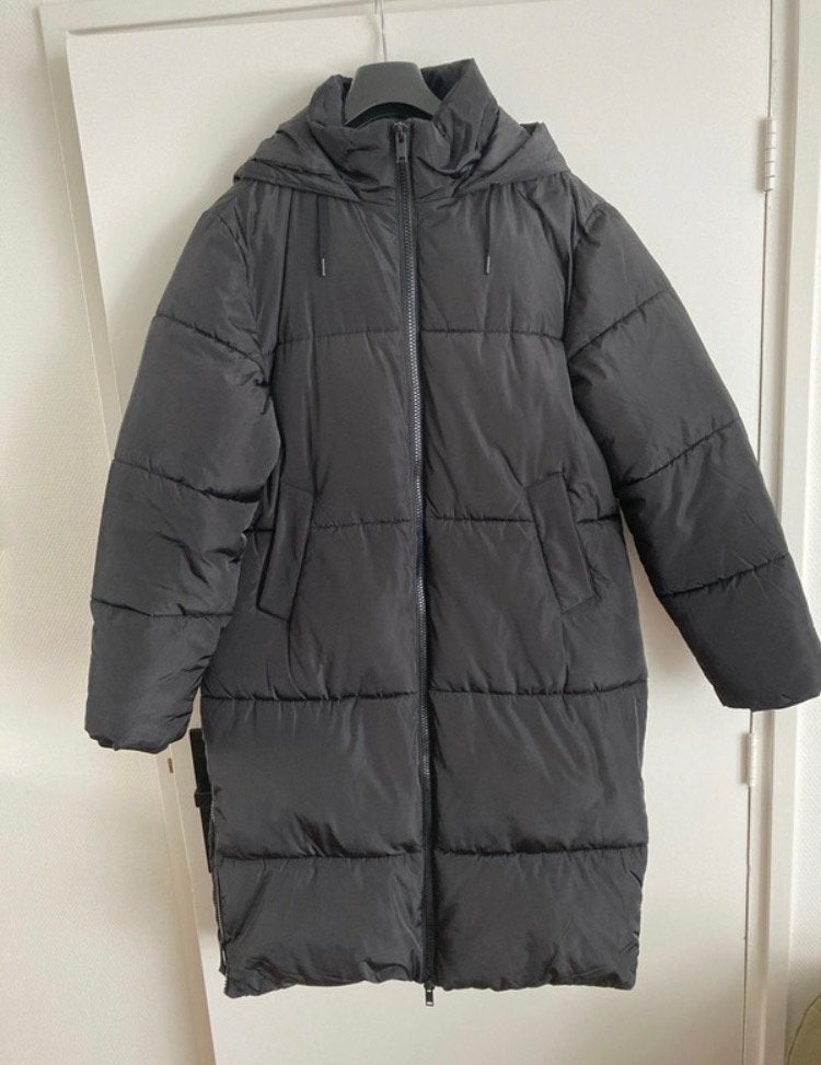Mooie nette lange zwarte Costes winterjas - Maat XL, Ophalen of Verzenden, Zo goed als nieuw, Maat 46/48 (XL) of groter, Zwart