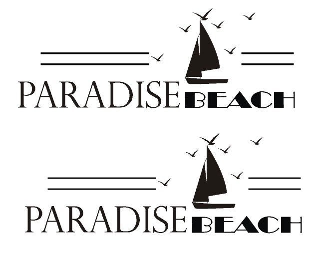 camper caravan bus sticker set paradise beach, The River House, Info@theriverhouse.nl, Nieuw, Ophalen of Verzenden
