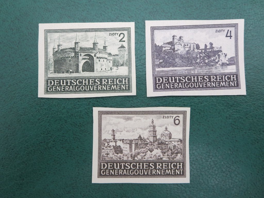 Duitse Rijk  3 Zegels ongeperforeerd, Ophalen of Verzenden, Duitse Keizerrijk, Postfris