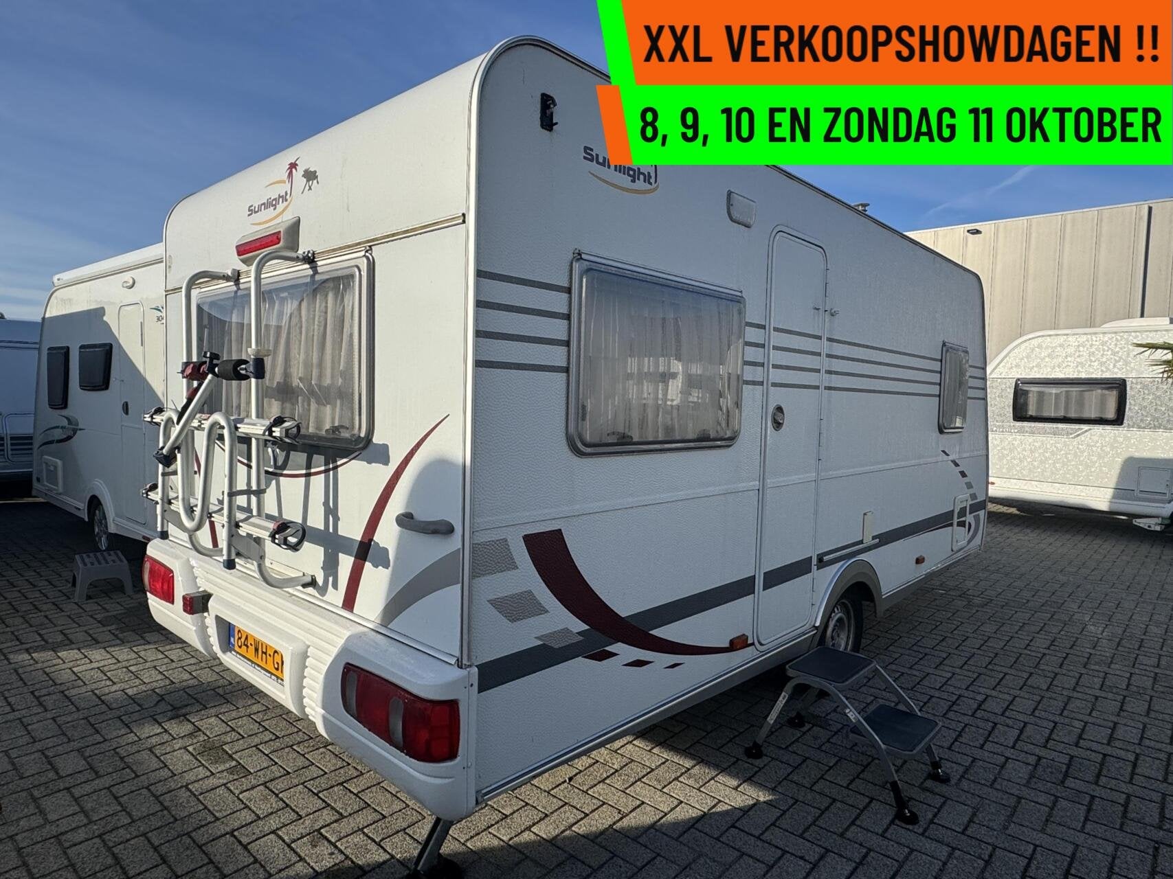 Sunlight CAPRON - XXL VERKOOPSHOW 1,2,3 & 4 OKT. 10-17 UUR, Caravans en Kamperen, Sunlight, Rondzit, Bedrijf, Hordeur