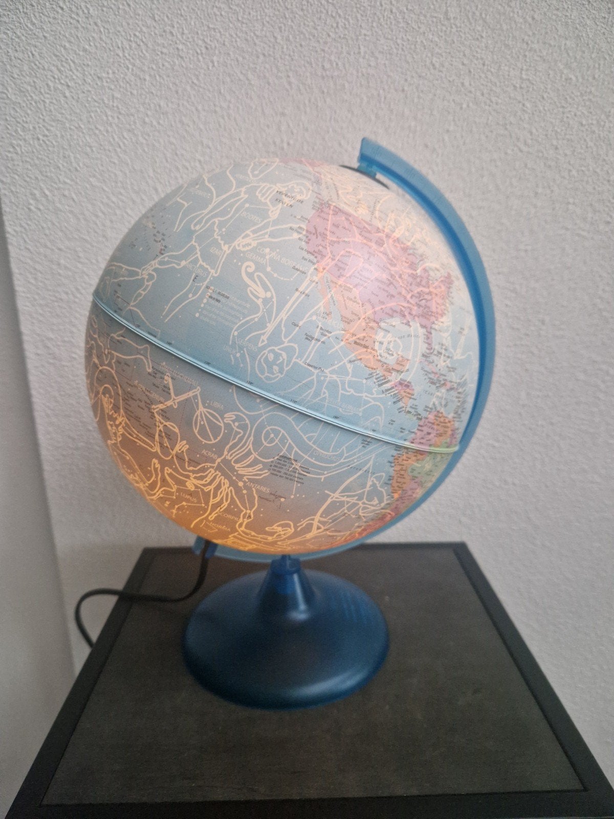 Verlichte Wereldbol Tecnodidattica Night & Day, Kunststof, Zo goed als nieuw, 25 cm, Kinderwereldbol