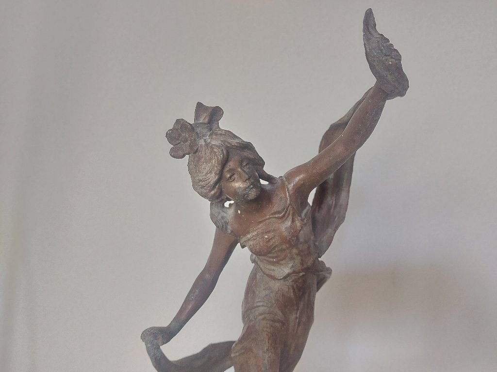 Jugendstil Art noveau figuur Secession Villanis geen brons, Antiek en Kunst, Ophalen of Verzenden