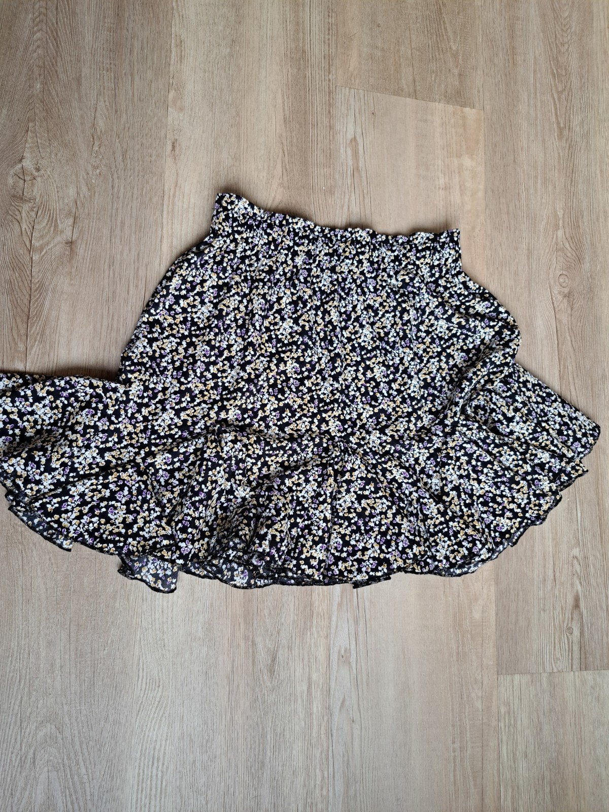 Guts & Gusto bloemenprint rokje maat L, Kleding | Dames, Guts & Gusto, Zwart, Maat 42/44 (L), Ophalen of Verzenden
