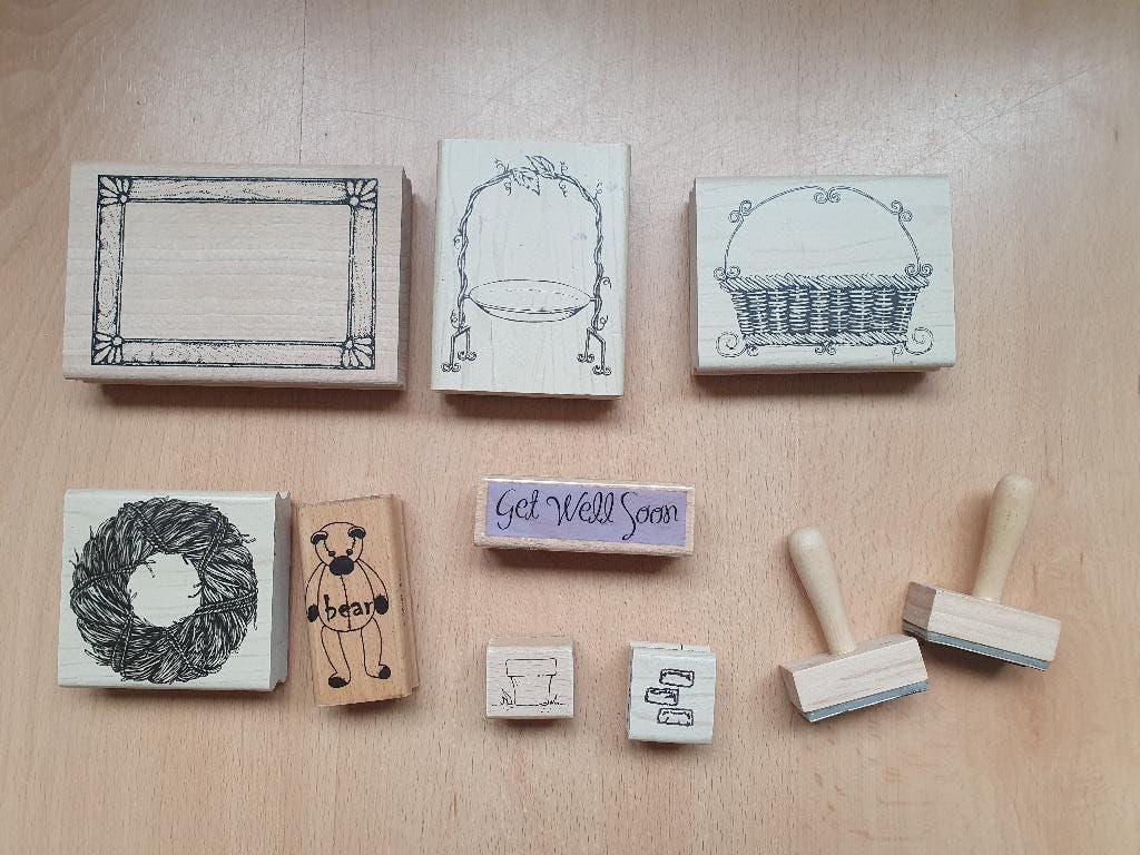 houten stempels o.a. Different Colors - 3D, Ophalen of Verzenden, Zo goed als nieuw, Houten stempel