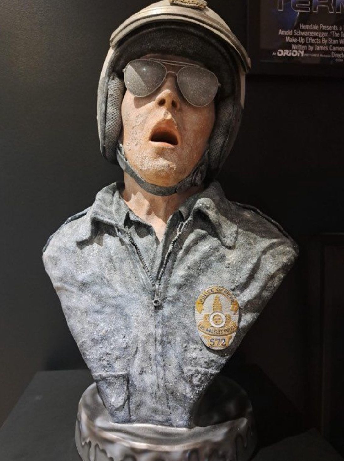 Terminator T-1000 Politie Agent Buste - Film Prop Replica, Verzamelen, Ophalen of Verzenden, Gebruikt