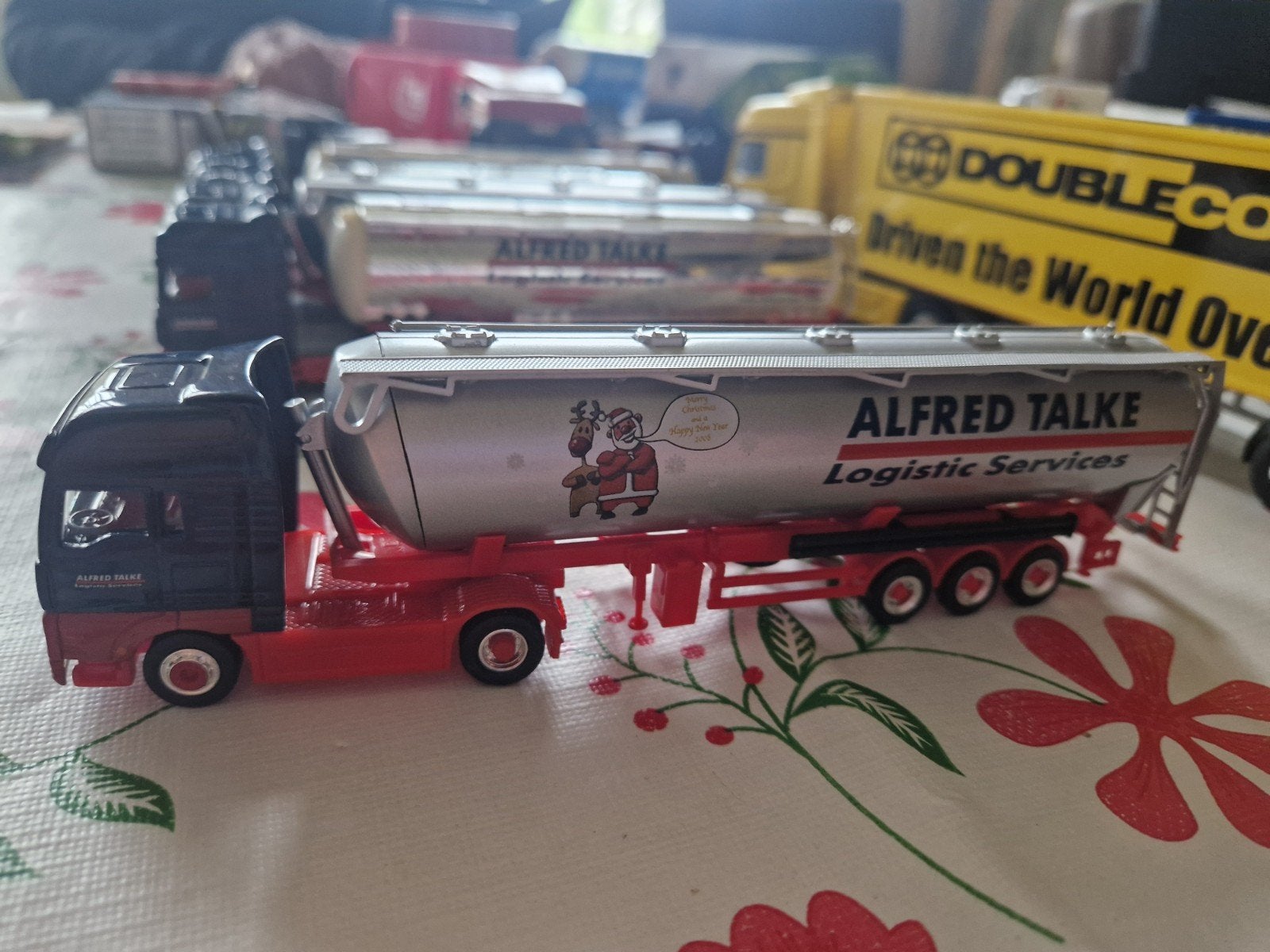 Herpa Man truck met tankoplegger Alfred Talke, Ophalen of Verzenden, Zo goed als nieuw, Bus of Vrachtwagen, Herpa