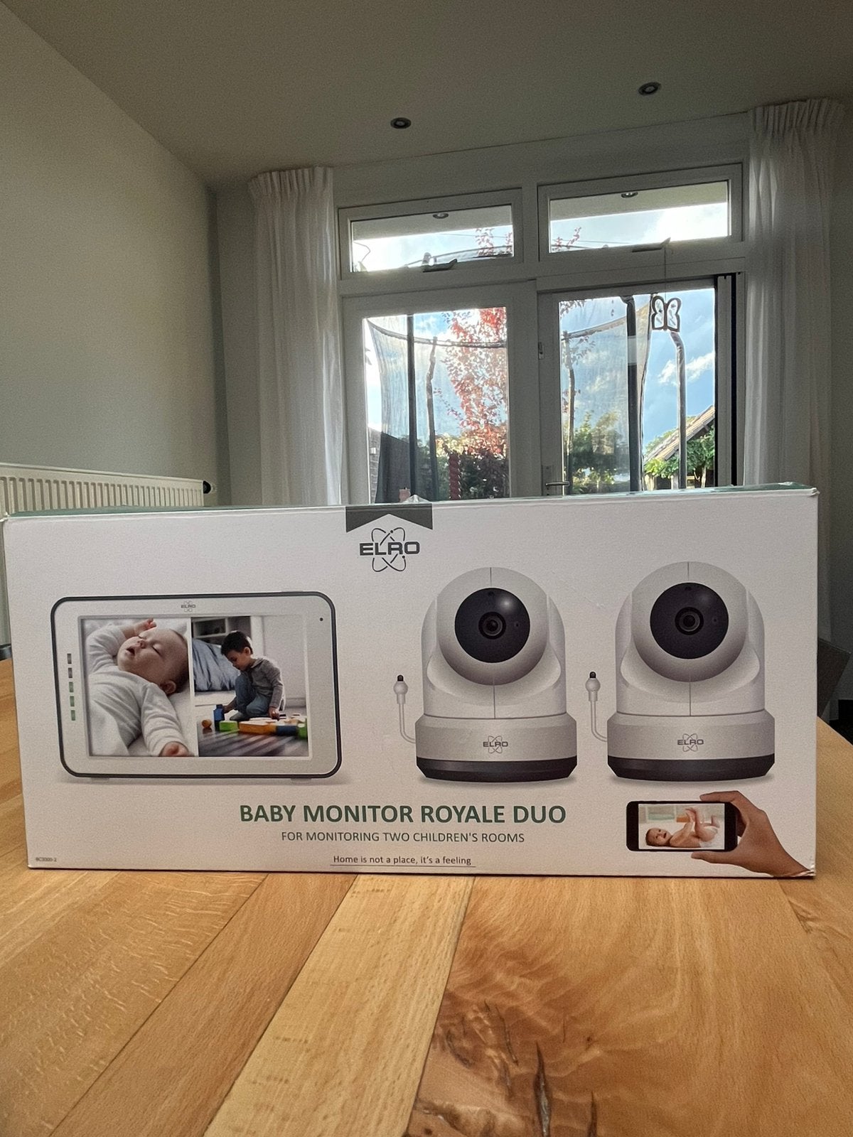 Babyfoon Elro Monitor Royale Duo - 2 camera’s, Kinderen en Baby's, Babyfoons, Ophalen of Verzenden, Zo goed als nieuw, 250 meter of meer