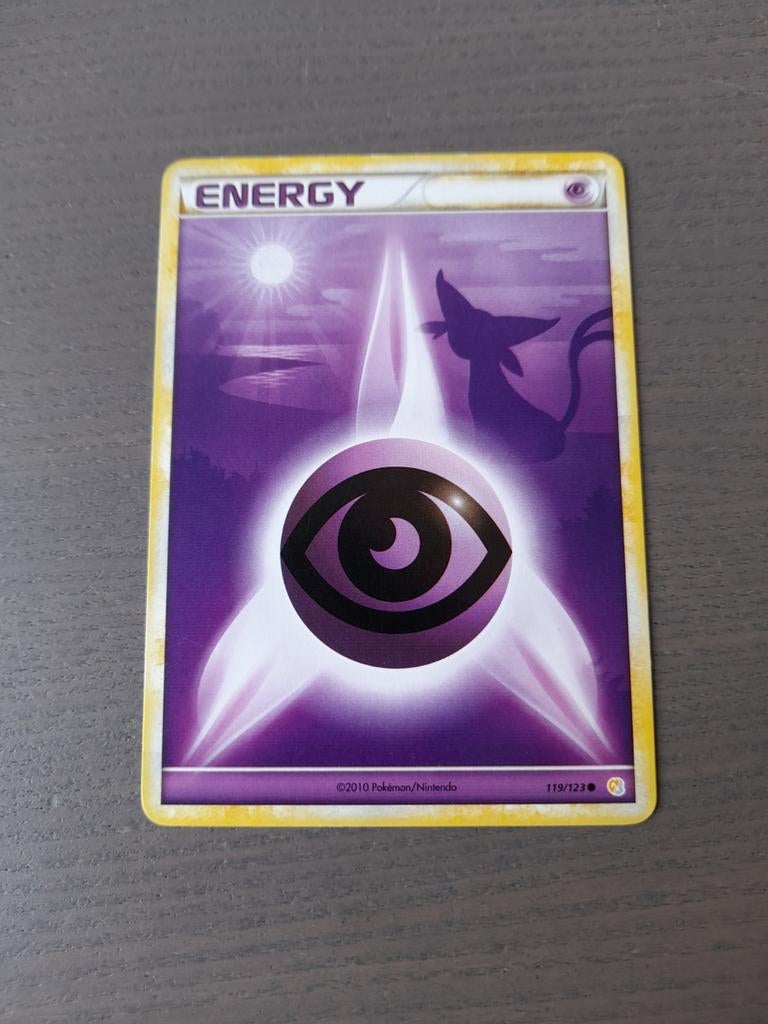 Heartgold & soulsilver 119/123 psychic energy espeon, Ophalen of Verzenden, Gebruikt, Losse kaart