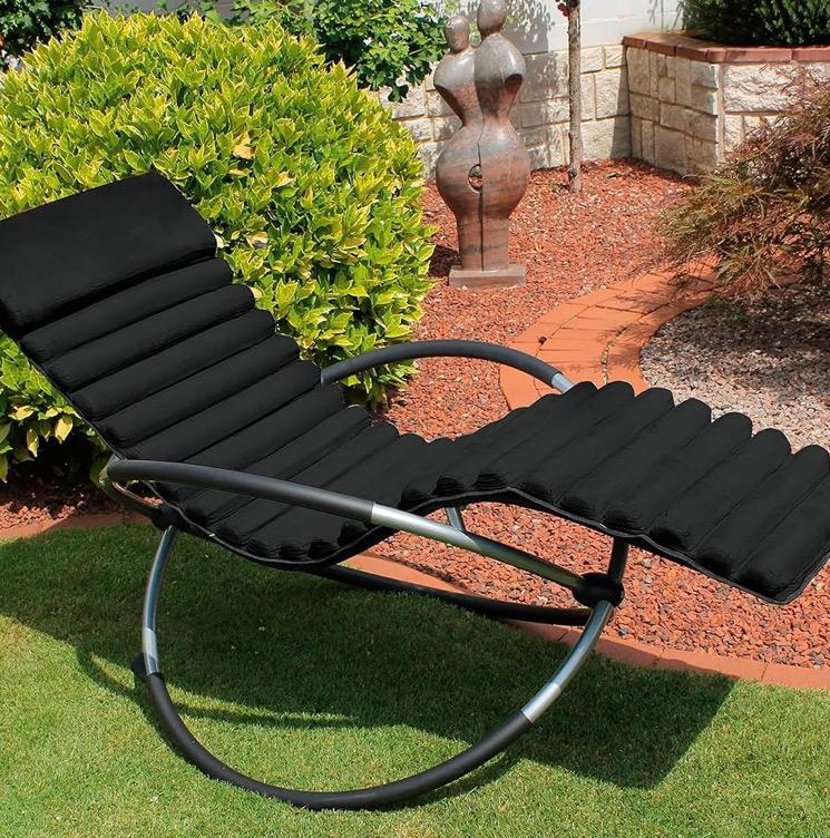 Zgan! Leco Olympia schommelstoel/ligbed met kussen, Ophalen of Verzenden, Zo goed als nieuw, Aluminium