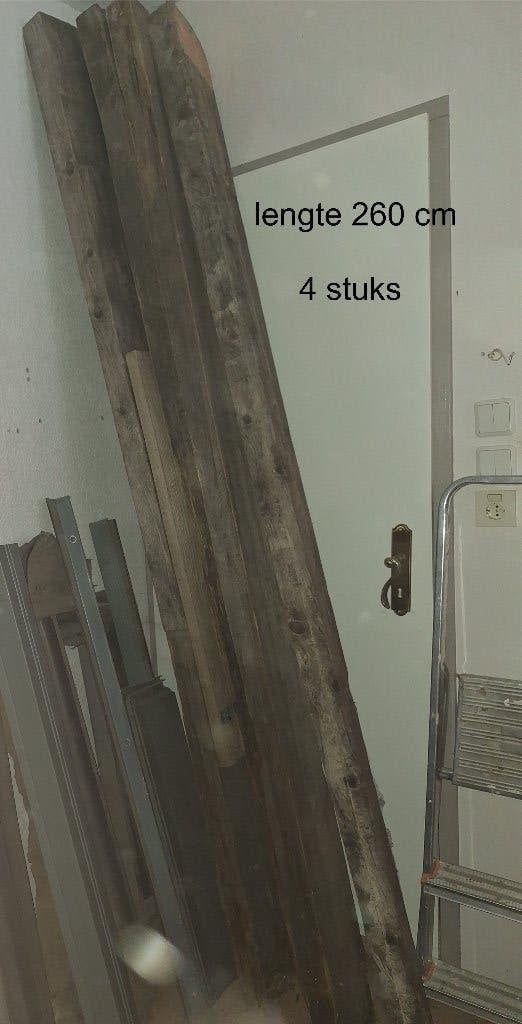 houten balken 4 suks, Ophalen, Gebruikt, Minder dan 25 mm, 250 tot 300 cm