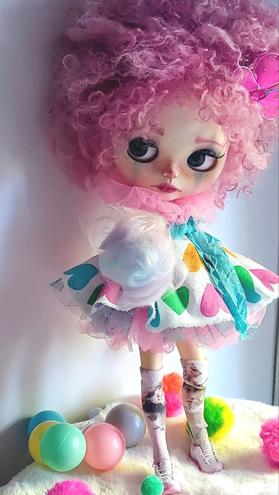 Blythe Clowntje Poppadots peony, Ophalen of Verzenden, Zo goed als nieuw, Pop