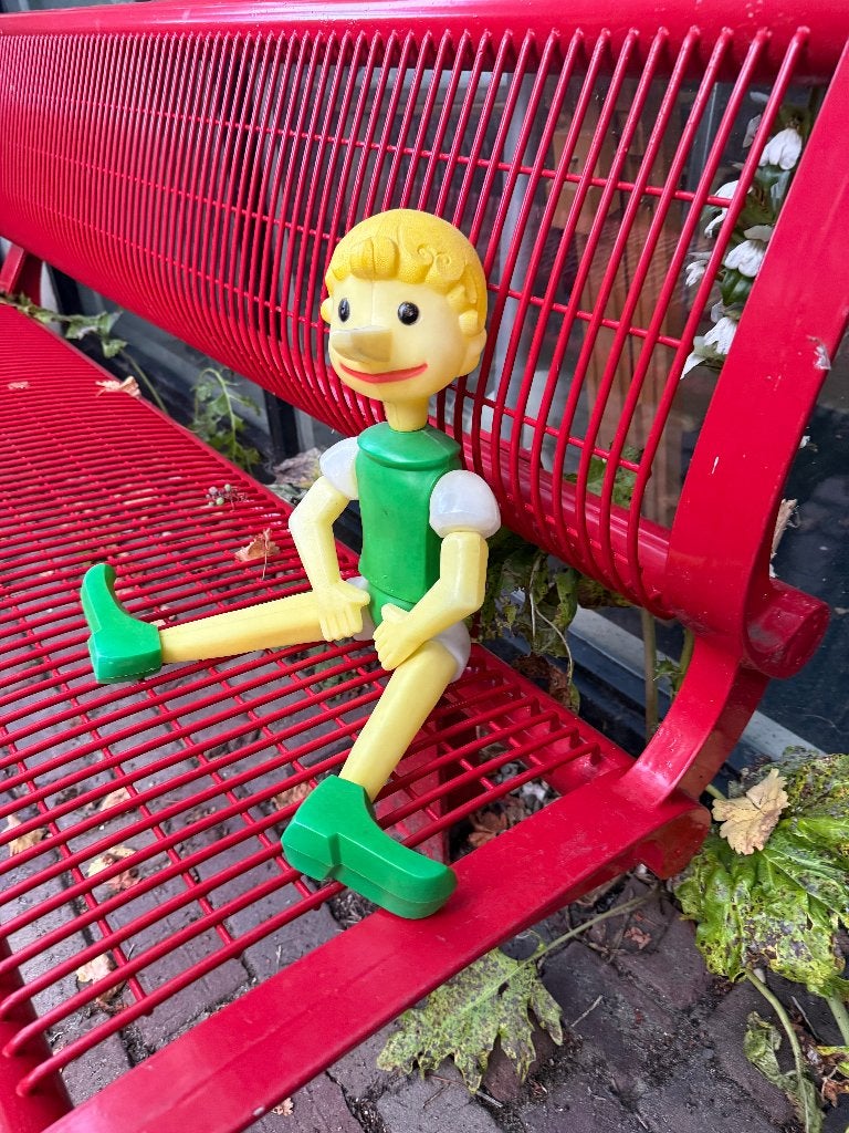 Pinokkio figuur plastic Duitsland jaren 60-70, Ophalen of Verzenden, Gebruikt