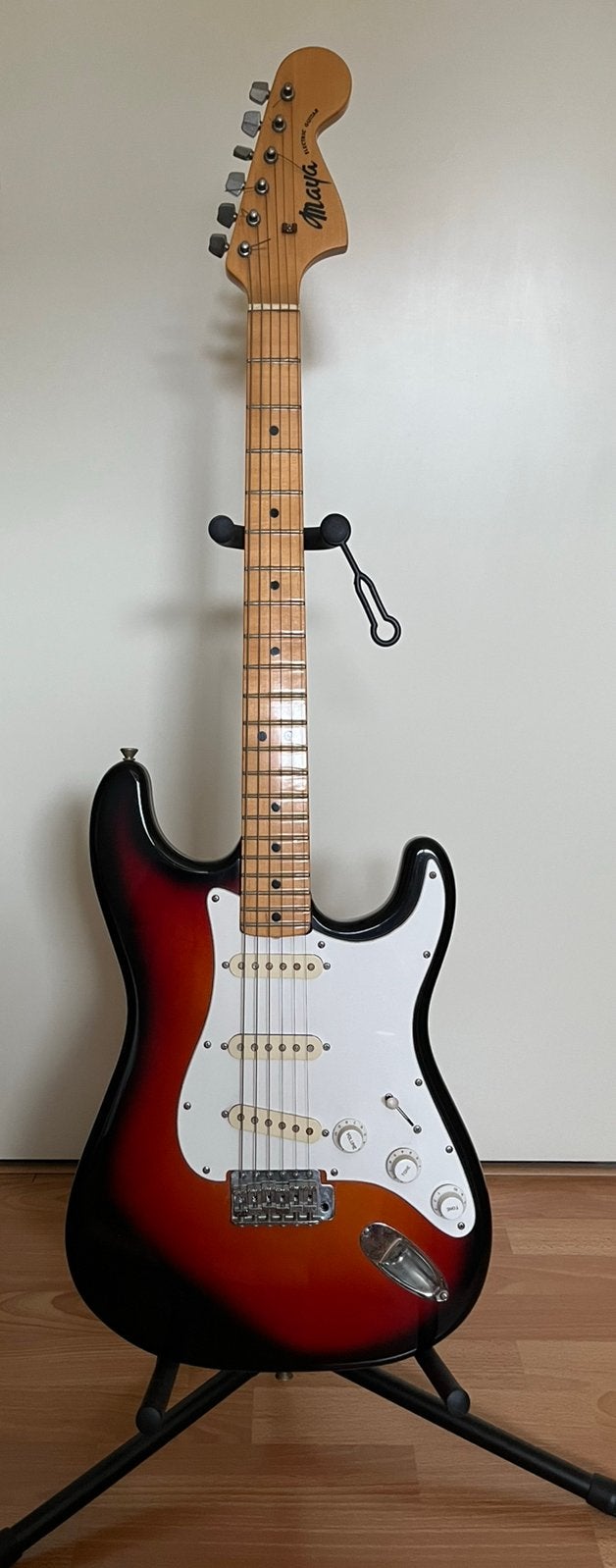 Maya SC36 electric guitar made in Japan / jaren 70, Ophalen, Gebruikt, Solid body, Overige merken